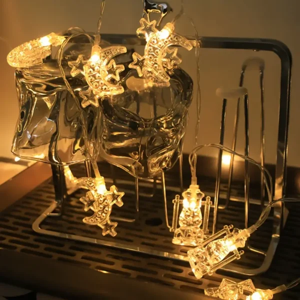 ⁦عملمجموعة إضاءة LED لربيع رمضان، مصابيح بلاستيكية⁩ - الصورة ⁦4⁩