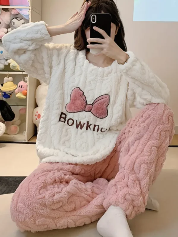Ensemble pyjama épais en polaire