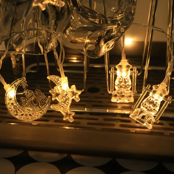 ⁦عملمجموعة إضاءة LED لربيع رمضان، مصابيح بلاستيكية⁩ - الصورة ⁦3⁩