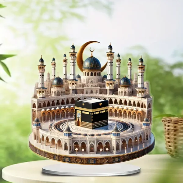 ⁦عمللوحة تزيين جدارية لمسجد مكه الكريمي على الطراز البوهيمي⁩ - الصورة ⁦7⁩