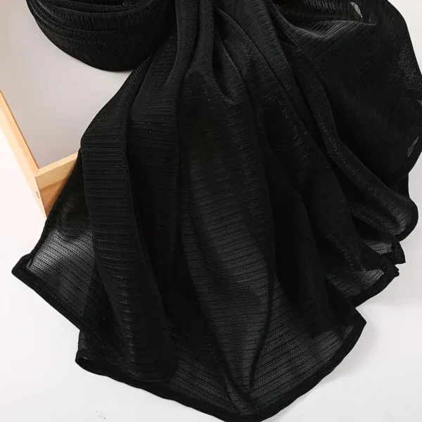 ⁦1pc Élégant Foulard Hijab en⁩ - الصورة ⁦4⁩